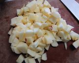 朝食に 簡単！りんごのオートミールケーキ作り方1写真