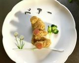 テディベアっぽいおにぎりプレート♪作り方10写真