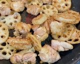 鶏肉とれんこんの甘酢炒め作り方4写真