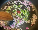 おめでたい春菊紅白団子スープ#客家鹹湯圓作り方3写真