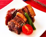 圧力鍋で簡単！甘酒入り♩『豚の角煮』作り方5写真
