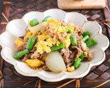 牛肉といんげんのふんわり卵炒め作り方8写真