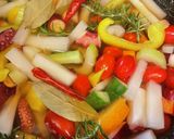 お正月にも！タコと彩り野菜のピクルス作り方6写真