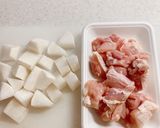 鶏肉と大根のバター醤油煮作り方1写真