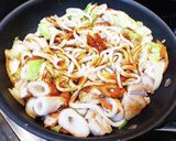 超簡単！関西の味 ソース焼きうどん！！作り方5写真
