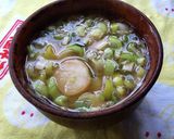 インスタントお味噌汁で、葱沢お味噌汁♪作り方1写真