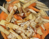 ごぼうと人参とお揚げのオイスター炒め煮作り方6写真