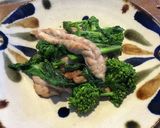 菜の花と鶏肉の柚子胡椒炒め作り方6写真