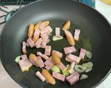 白菜とシメジとベーコンのパスタ作り方3写真
