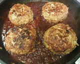 ふんわり豆腐ハンバーグ本格赤ワインソース作り方9写真