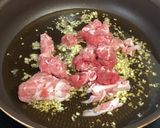 豚こま＆胡麻油【和風アーリオ・オーリオ】作り方3写真