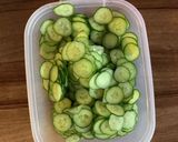 砂肝ときゅうりとわかめの酢みそあえ作り方3写真