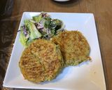 レンコンハンバーグ with たこ焼き粉作り方5写真