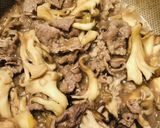 舞茸入りごま味噌牛丼作り方3写真