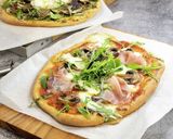 生ハムとマッシュルームの全粒粉ピザ作り方6写真