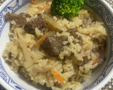 牛肉と牛蒡と蓮根の炊き込みご飯　作り方9写真