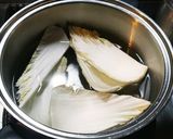 白菜とひき肉の重ね蒸し作り方3写真