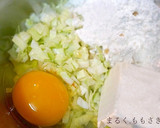 ちくわの器でスティックお好み焼き♪作り方3写真