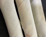 めんたいアスパラ春巻き作り方2写真