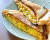 卵とキャベツで！味噌マヨ和風ホットサンド作り方12写真