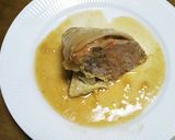 白菜とひき肉の重ね蒸し作り方13写真