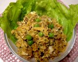 ひき肉そぼろ入り卵　半熟炒め作り方3写真