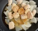 鶏団子と大根のすっぱい煮作り方2写真