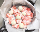 豚バラ厚切り肉と里芋の蒸し煮作り方5写真