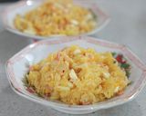 あごだしと昆布だしで、ゆで玉子の炒飯作り方6写真