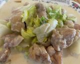 白菜と鶏肉クリーム炒め煮作り方8写真