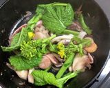 菜の花と魚介の明太子Pasta♡作り方4写真