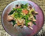 菜の花と魚介の明太子Pasta♡作り方5写真