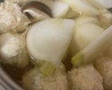 かぶ 鶏団子 スープ ふわふわ団子 QC作り方5写真
