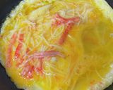 #カニカマたっぷり簡単カニカマ#オムレツ作り方2写真