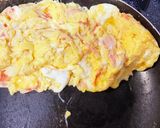 #カニカマたっぷり簡単カニカマ#オムレツ作り方3写真