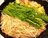 至高の鍋★豚ばら厚切り肉のもつ鍋風作り方9写真