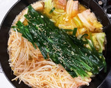 至高の鍋★豚ばら厚切り肉のもつ鍋風作り方10写真