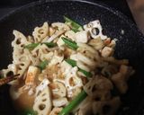 簡単！鶏胸肉とれんこんの照り焼き作り方6写真