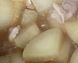 豚バラ大根　旬の大根大量消費　翌日美味作り方5写真