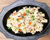 フライパンで鶏とマッシュルームのピラフ風作り方6写真