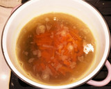 人参と白菜とえのきだけの味噌汁作り方10写真