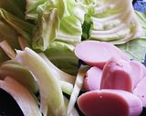 春キャベツと魚ニソのガーリック炒め作り方1写真
