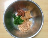 超簡単☆梅じそ味噌味の豚こまかつ♪♪♪作り方1写真