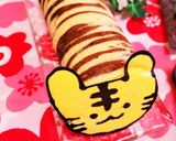 寅年・節分に♪寅(虎)ロールケーキ作り方12写真