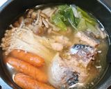 簡単！めちゃうま♪サバ缶と長ねぎの生姜鍋作り方6写真