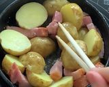 ポテベーコン青のりバター★チーズまみれ作り方3写真