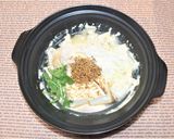 【ひとり鍋】辛味噌醤と豚肉の豆乳担々土鍋作り方6写真