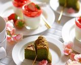 桜と濃い抹茶のガトーショコラ作り方14写真