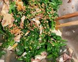 春菊と焼き鯖のポン酢和え作り方4写真