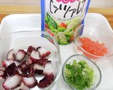 チーズ入りたこ焼き作り方1写真